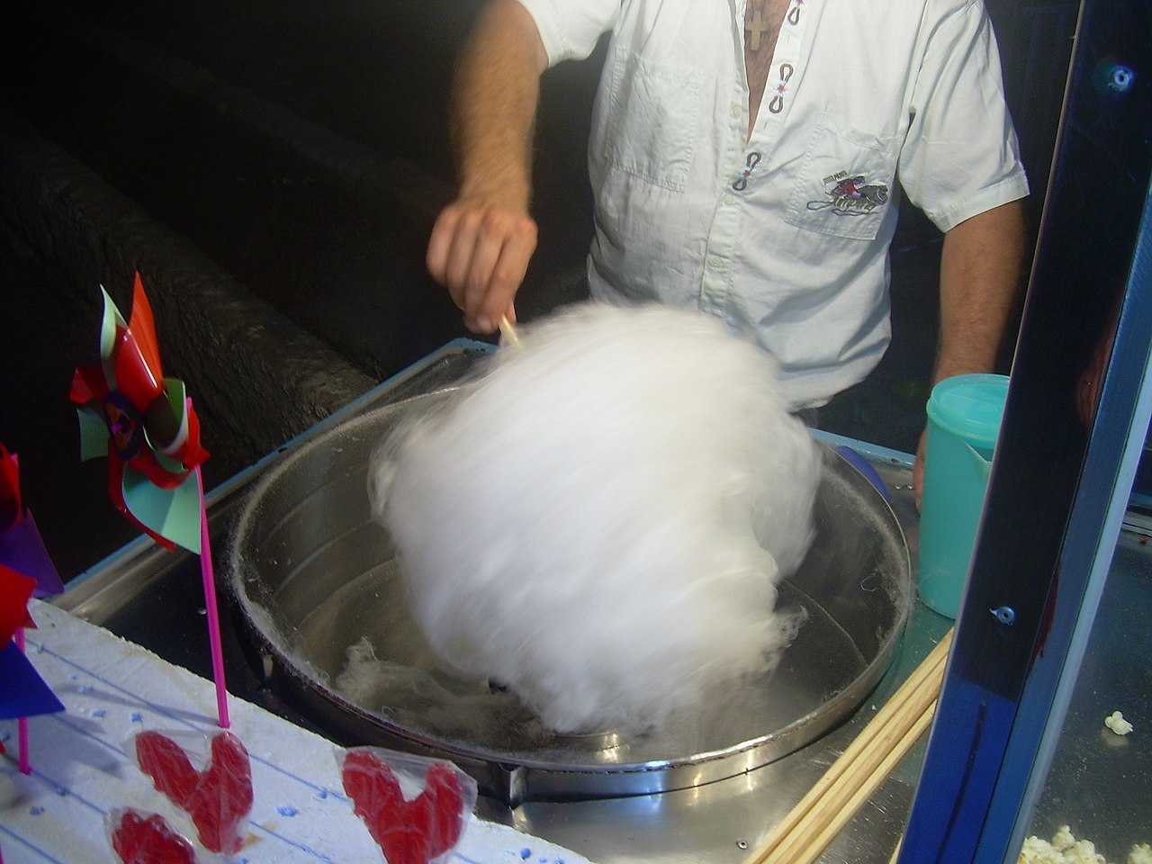 Fond : Barbe à papa, Sucré, Caramel