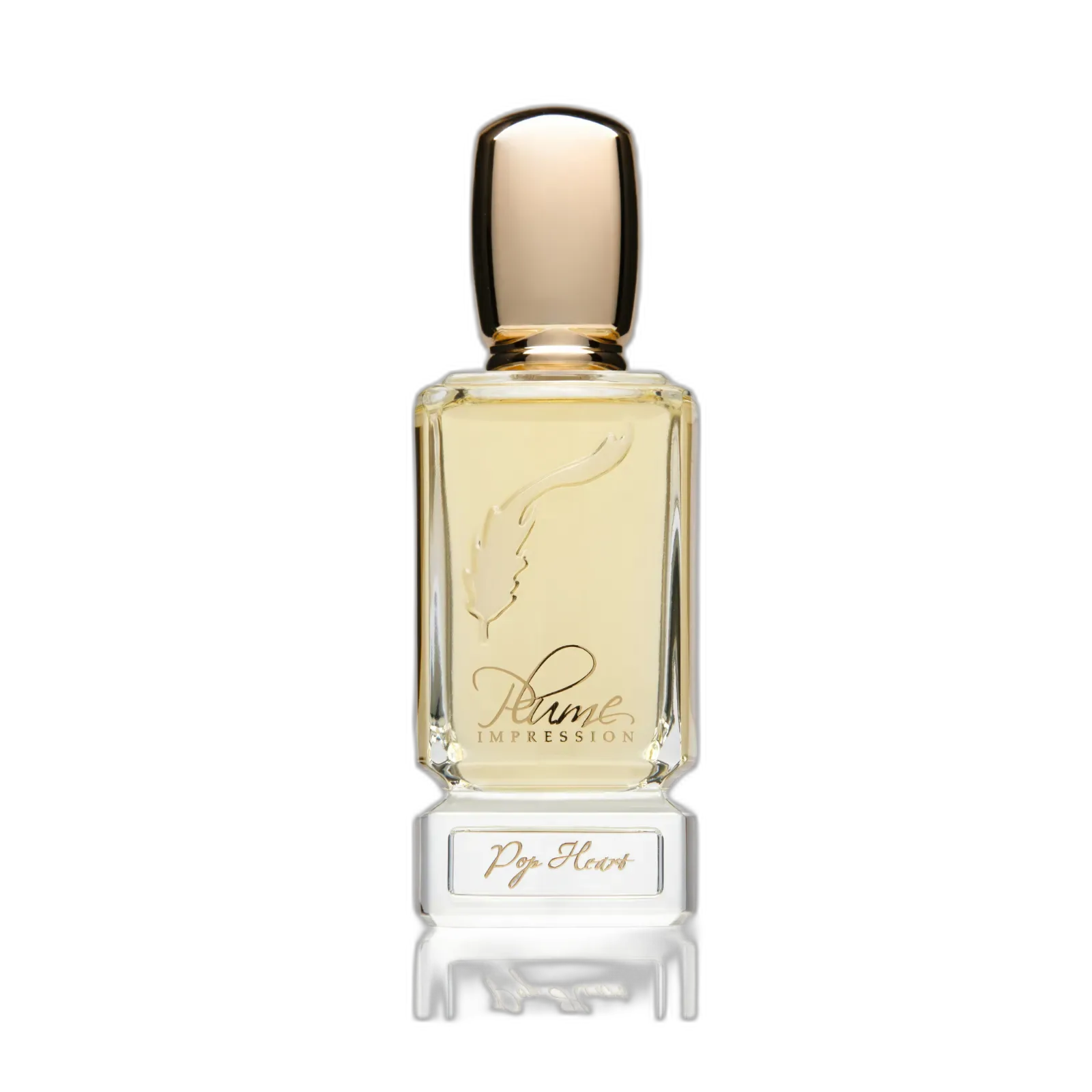 Flacon de Pop heart, Plume impression