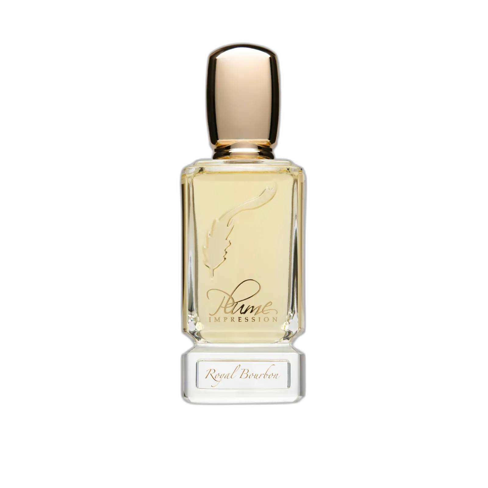 Flacon de Royal bourbon, Plume impression
