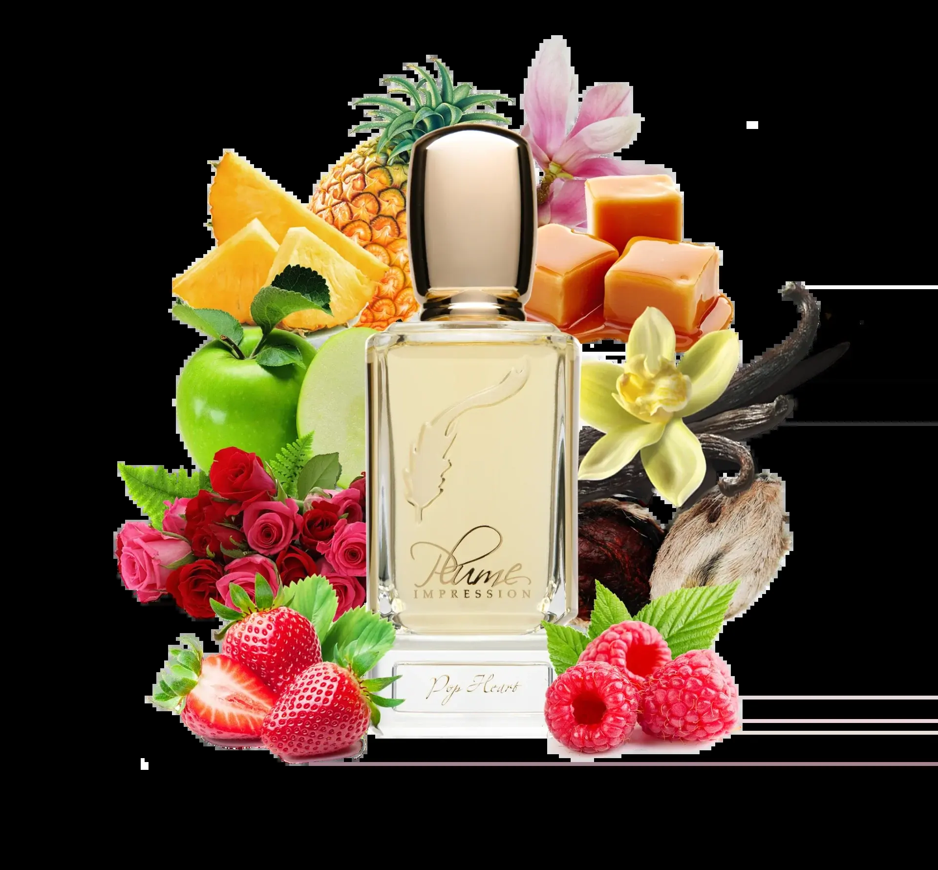 Flacon de Pop heart, Plume impression — vue 2