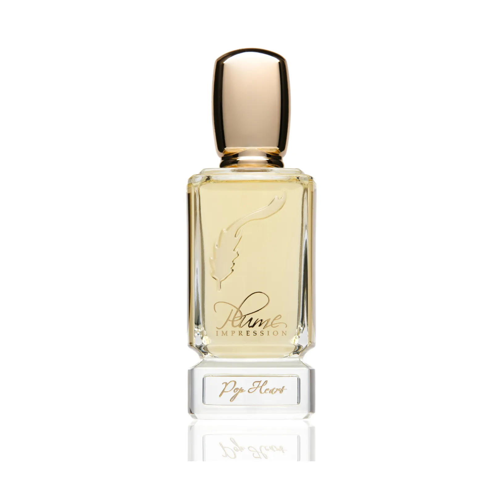 Flacon de Pop heart, Plume impression