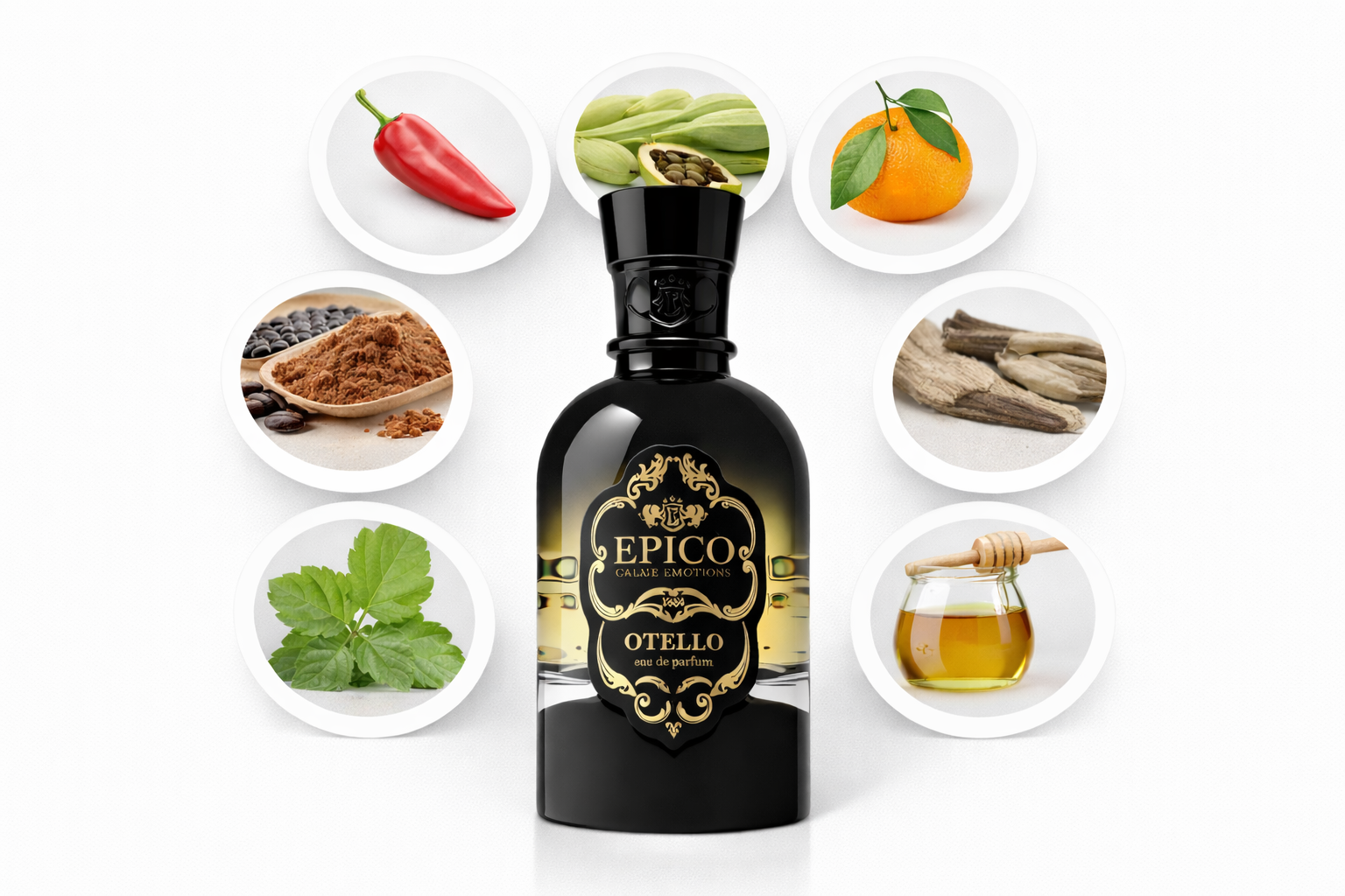 Flacons et notes d'EPICO Otello